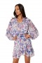 Women ALMAHA DRESS Amethyst Floral | MISA Los Angeles Mini