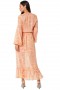 Women AMATA DRESS Orange Marble | MISA Los Angeles Maxi