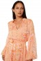 Women AMATA DRESS Orange Marble | MISA Los Angeles Maxi