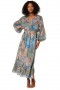 Women AMATA DRESS Patchwork Batik | MISA Los Angeles Maxi