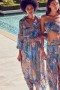 Women AMATA DRESS Patchwork Batik | MISA Los Angeles Maxi