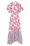 Women CAROLINA DRESS Spring Fuchsia Mix | MISA Los Angeles Maxi