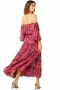 Women CASSANDRA DRESS Fuchsia Batik | MISA Los Angeles Maxi
