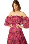 Women CASSANDRA DRESS Fuchsia Batik | MISA Los Angeles Maxi