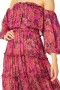 Women CASSANDRA DRESS Fuchsia Batik | MISA Los Angeles Maxi