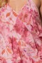 Women DAMITA DRESS Pink Fire Flora | MISA Los Angeles Maxi
