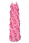 Women DAMITA DRESS Pink Fire Flora | MISA Los Angeles Maxi
