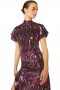 Women DIVIA DRESS Fuchsia Ikat Sequin | MISA Los Angeles Midi
