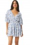 Women EIGHT DRESS Blue Crush Toile | MISA Los Angeles Mini