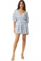 Women EIGHT DRESS Blue Crush Toile | MISA Los Angeles Mini