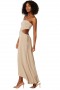 Women ELEVEN DRESS Sand | MISA Los Angeles Cut-Out
