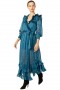 Women GABRIELLA DRESS Holiday Teal | MISA Los Angeles Midi