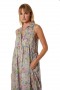 Women HILMA DRESS Pastel Abstract | MISA Los Angeles Maxi