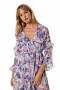 Women KARINA DRESS Amethyst Floral | MISA Los Angeles Midi