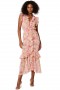 Women KIDADA DRESS Blushing Flora | MISA Los Angeles Midi