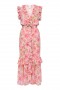 Women KIDADA DRESS Blushing Flora | MISA Los Angeles Midi