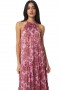 Women LALA DRESS Amaranth Flora | MISA Los Angeles Maxi