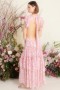 Women LANA DRESS Pink Verdana | MISA Los Angeles Cut-Out