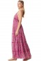 Women LIA DRESS Fuchsia Paisley | MISA Los Angeles Maxi
