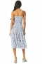 Women LOLA CONVERTIBLE DRESS Blue Crush Toile | MISA Los Angeles Midi