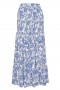 Women LOLA CONVERTIBLE DRESS Blue Crush Toile | MISA Los Angeles Midi