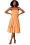Women LOLA CONVERTIBLE SKIRT Tangerine | MISA Los Angeles Midi