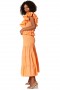 Women LOLA CONVERTIBLE SKIRT Tangerine | MISA Los Angeles Midi