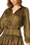 Women LORENA DRESS Olive Satin | MISA Los Angeles Mini