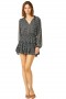 Women LORENA DRESS Sapphire Ditzy | MISA Los Angeles Long-Sleeve