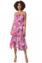 Women LUCIANA DRESS In Full Bloom | MISA Los Angeles Midi