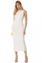 Women LURA DRESS White | MISA Los Angeles Midi