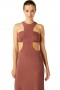 Women LYRA DRESS Terra | MISA Los Angeles Cut-Out