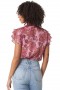 Women MARIA TOP Amaranth Flora | MISA Los Angeles Tops