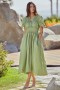 Women MARIANNA DRESS Olive Poplin | MISA Los Angeles Maxi