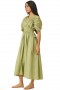 Women MARIANNA DRESS Olive Poplin | MISA Los Angeles Maxi