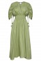 Women MARIANNA DRESS Olive Poplin | MISA Los Angeles Maxi