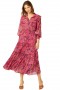 Women MARJAN DRESS Fuchsia Batik | MISA Los Angeles Maxi