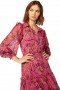 Women MARJAN DRESS Fuchsia Batik | MISA Los Angeles Maxi