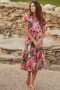 Women MELVARI DRESS Watermelon Tourmaline | MISA Los Angeles Midi