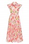 Women NICOLE DRESS Blushing Flora | MISA Los Angeles Midi