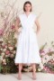 Women NICOLE DRESS White | MISA Los Angeles Midi