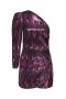 Women NOVA DRESS Fuchsia Ikat Sequin | MISA Los Angeles Mini