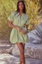 Women OLIVIA DRESS Olive Poplin | MISA Los Angeles Mini