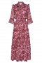 Women PAMELINA DRESS Amaranth Flora | MISA Los Angeles Maxi