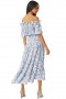 Women PAOLA DRESS Blue Crush Toile | MISA Los Angeles Midi