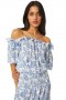 Women PAOLA DRESS Blue Crush Toile | MISA Los Angeles Midi