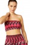 Women ROKSANA BANDEAU Fuchsia Ikat | MISA Los Angeles Tops