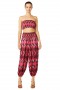 Women ROKSANA BANDEAU Fuchsia Ikat | MISA Los Angeles Tops
