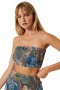 Women ROKSANA BANDEAU Patchwork Batik | MISA Los Angeles Tops