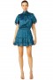 Women SAFFIE DRESS Holiday Teal | MISA Los Angeles Mini
